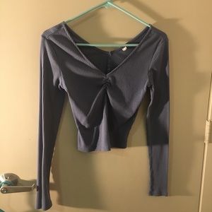 Blue Cropped Longsleeve